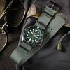 Seiko 5 Oriental Green Water Ghost Black Water Ghost Series Fashion Sports Diving Watch Manual Dual Calendar Mechanical Movement Nylon Strap SRPD77K1