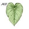 Plant Home Decor 3D Tropical Plants Refrigerator Magnet, Acrylic Green Decorative Fridge Metal Surface Magnet Memo Notes Photo Holder for Kitchen