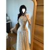 Spring and Summer French Retro Pure Desire Storm Point Fairy Long Skirt New Temperament Vacation Style Super Fairy Dress Woman
