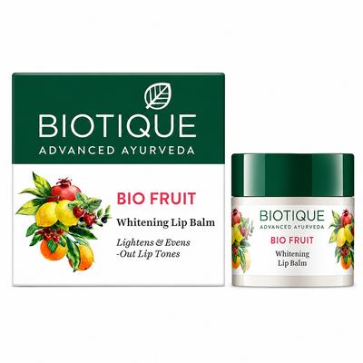Biotique Bio Fruit Whitening Lip Balm Lightens and Evens-Out Lip Tones-12gm
