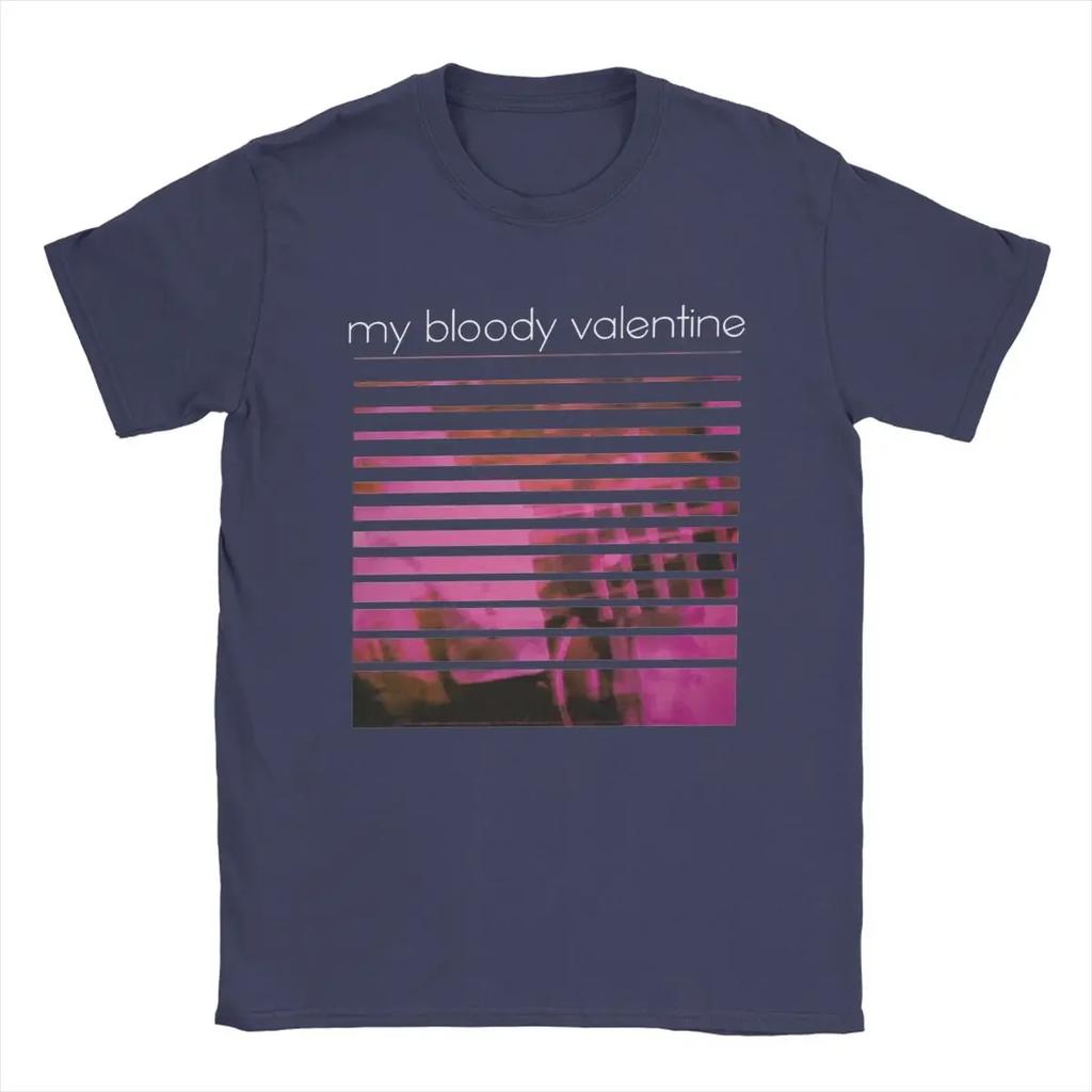 My Bloody Valentine's Day No Love Tribute T-shirt Men's Cotton Humor T-shirt Round Neck Short Sleeve Dress Plus Size Top Y2K