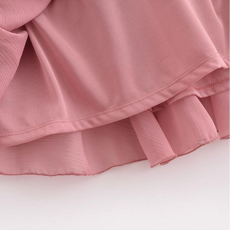 Kaslead New Arrival Women's Clothing Fashion Style Fashion Minimalist Laminated Decoration Mini Dress 5029172