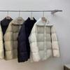 Knitted Lapel Down Jacket Women's Winter New Loose Thickened White Duck Down Soft Waxy Bread Jacket