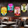 Bunte Perk-a-Cola Poster und Drucke Wandkunst Bilder Getränkeflasche Pop Art Leinwandgemälde Modern Retro Bar Club Heimdekor