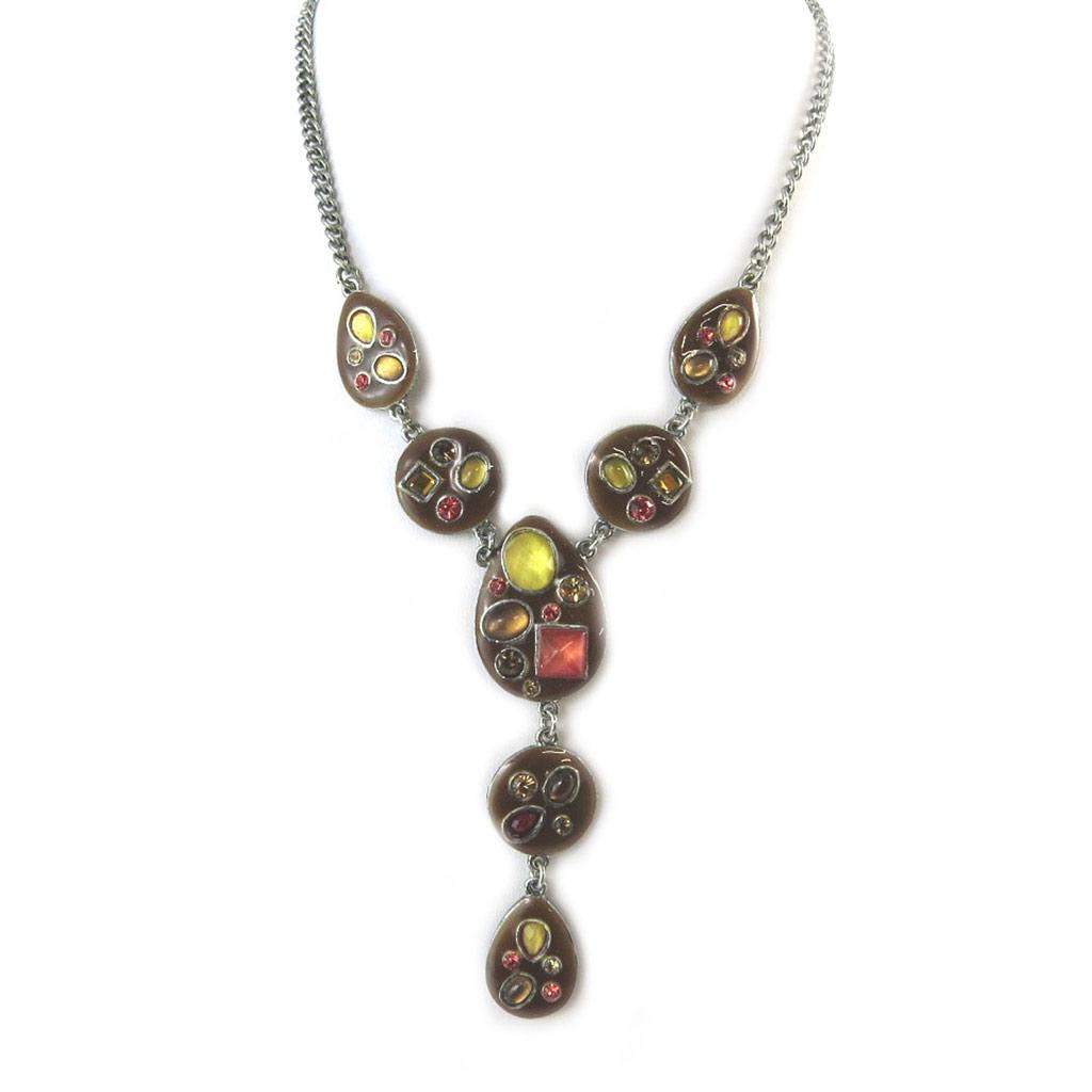 Les Trésors De Lily [F5985] - Collier Créateur 'Mélusine' Marron