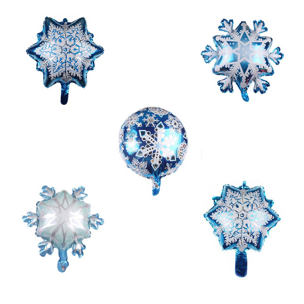 Balloons Birthday Decor Ornament Thicken Surface Home Decors Snowflake Shape Colorful Birthday Balloon 18 Inch Party Fitting