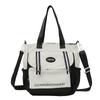 Tote Bag Carry Book Bag Class Bag Student Canvas Bag Women's Shoulder Japanese Large-capacity Beautiful Tutoring Bag Crossbody Bag