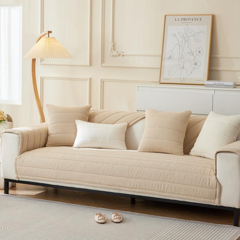 Подушка на диван из плюша Тедди Осенне-зимняя утолщенная подушка Чехол на кожаный диван — фото 4