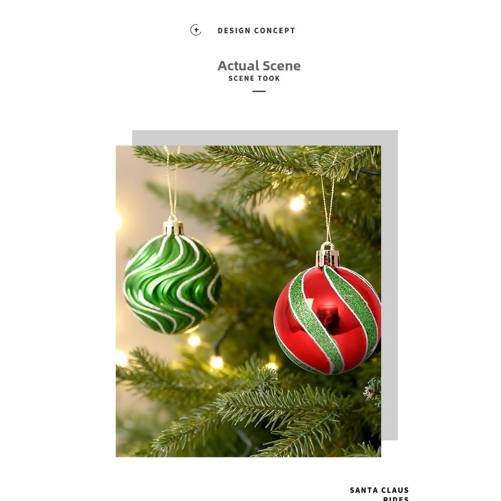 

For Christmas Tree Festive Ball Set Christmas Ornaments Christmas Decoration 24*24*6cm Eye-Catching Display Mix Of Hues China Mainland