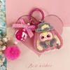 Trendy DIY Jewelry Keychain Pendant for Kids: Cartoon Beads & Gentleman Doll