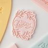 Christmas Fondant Biscuit Mould Xmas English Letter Embossing Stamp Dessert Cake Decoration Acrylic Pastry Cookie Cutter Tools