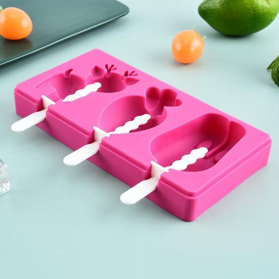 Ice Pop Maker, DIY Silicone Popsicle Mold with Lid, BPA-Free Easy Release Animal Shape Freezer Mold for Homemade Yogurt