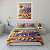 Angels Clippers Basketball Print Bedding Duvet Cover Set Duvet Cover Pillowcases  (1*Duvet Cover 2*Pillowcases, Without Duvet Insert)