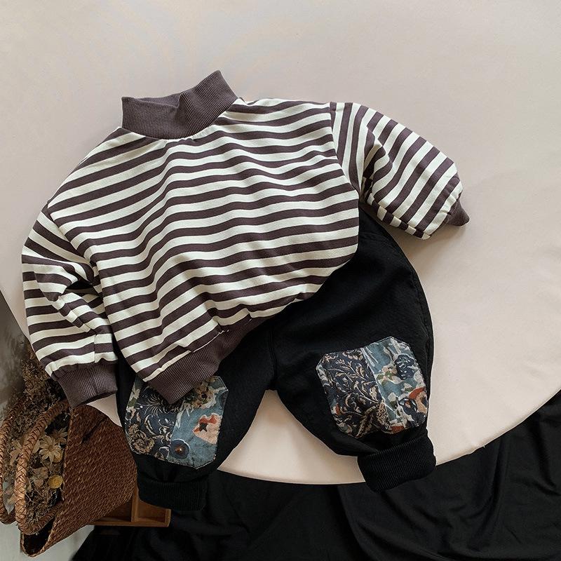 2025 Winter Korean Style Fleece-Lined Pants: Thick, Fashionable, and Warm for Boys and Girls