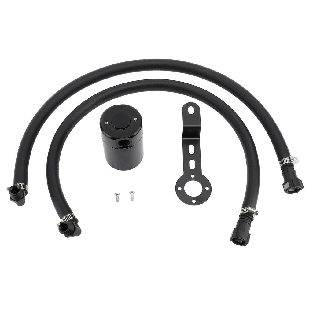 3oz Air Oil Separator Aluminium Alloy Oil Catch Can Oil Separator Tank Reservoir Kit for 1500 5.3L 6.2L 2014 to 2018