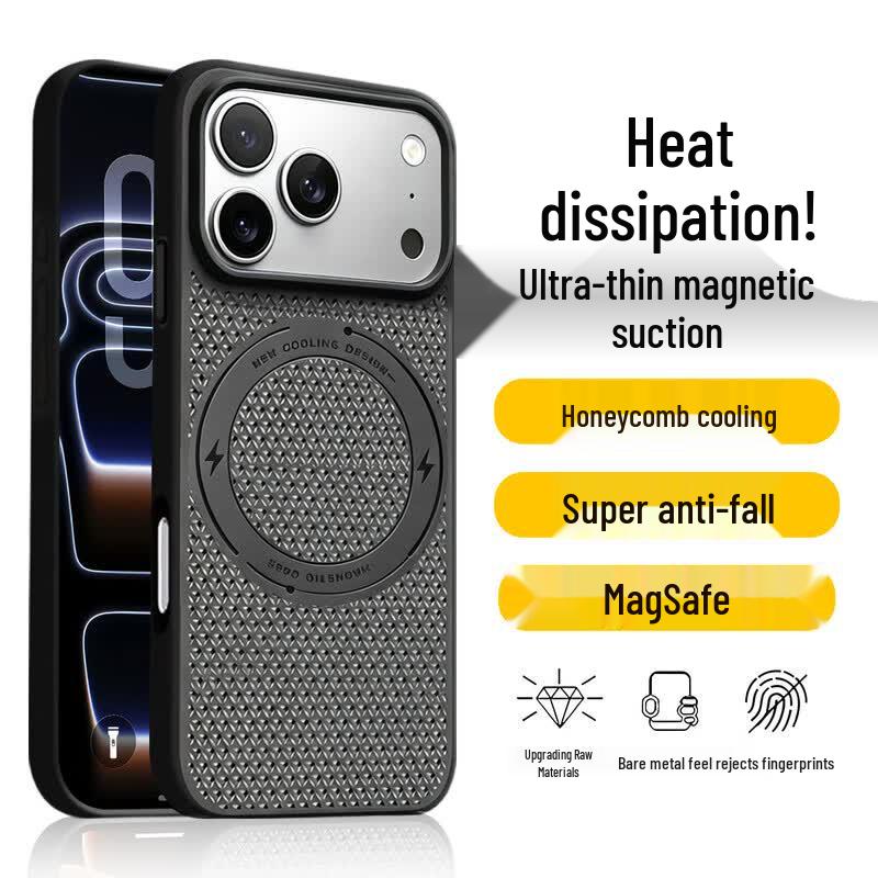 Magnetic Honeycomb Cooling Phone Case for iPhone 17 Pro iPhone 17 Pro
