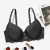 Women S Push Up Underwire Bra Lace Trim Detachable Straps Bow Decor