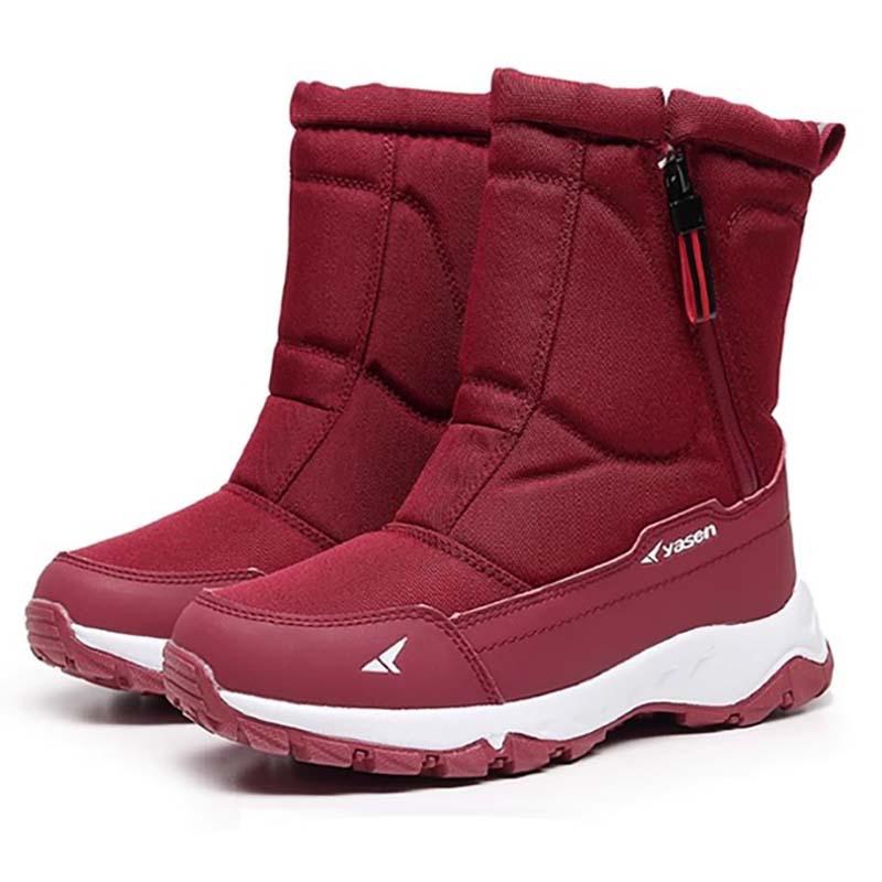 Women's Winter Minus 40 ° Fur Integrated Padded Waterproof Cloth Comfortable Warm Cold Lightweight Hiking Waterproof Non-slip High-top Snow Boots