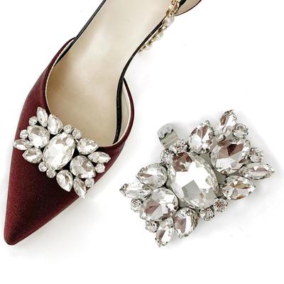 Abnehmbare Lady Schuhclips Hochzeit Braut Schuhe Dekoration für Frauen Mädchen High Heel Schmuck Zubehör