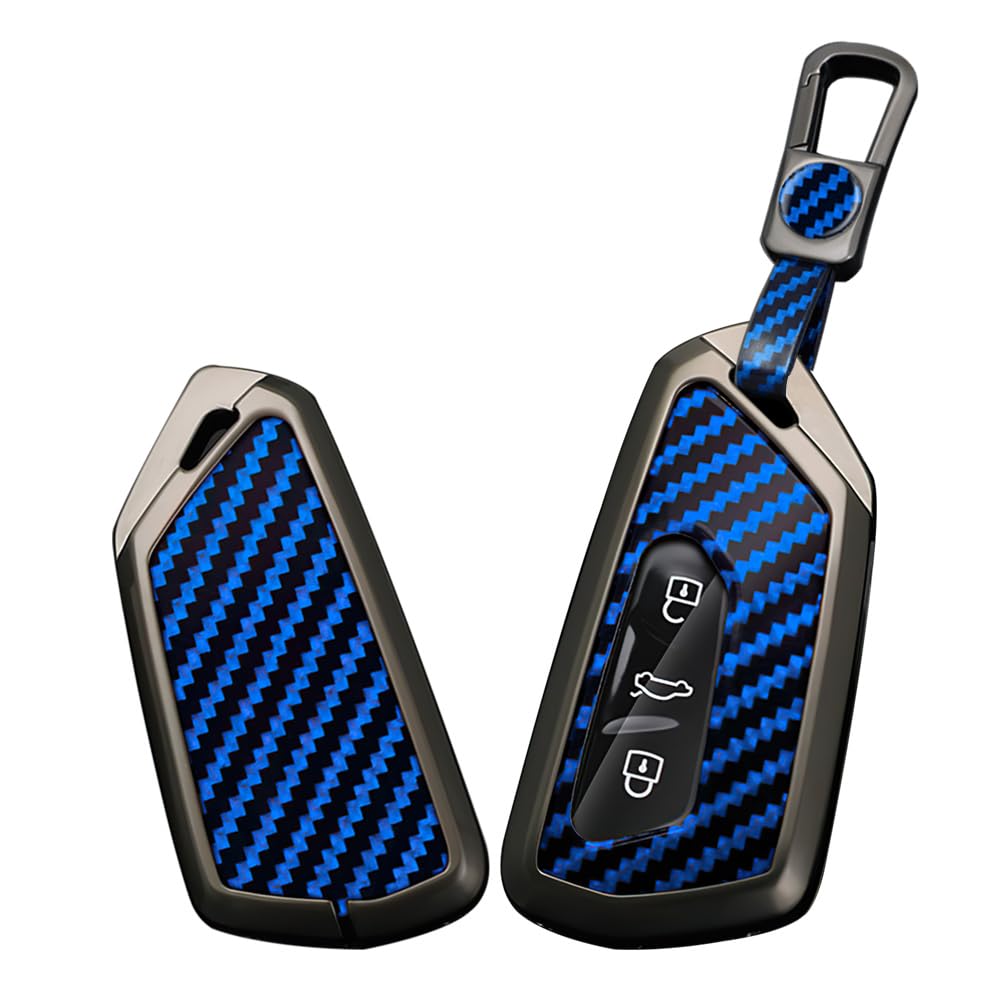 

TECART VW Exclusive Smart Key Case for Golf 8 GTE GTI Seat Leon MK синий