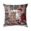 Christmas Rabbit Cushion Pillowcase Printed Polyester 45X45Cm Throw Pillowcover Decorative Sofa Cushion Pillowslip Home Decor