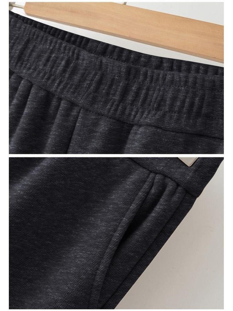 Damen Elegante High-Waist Gerade Hose mit Fleece-Futter für Herbst/Winter 2026