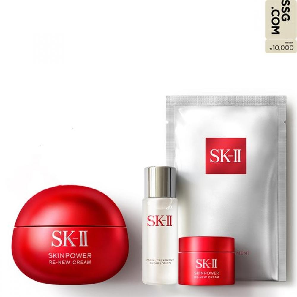Sk Ii New Skinpower reNew Cream Set 80g + Mobile 10 000 Won Gift Card SKINPOWER Renew Cream 80g