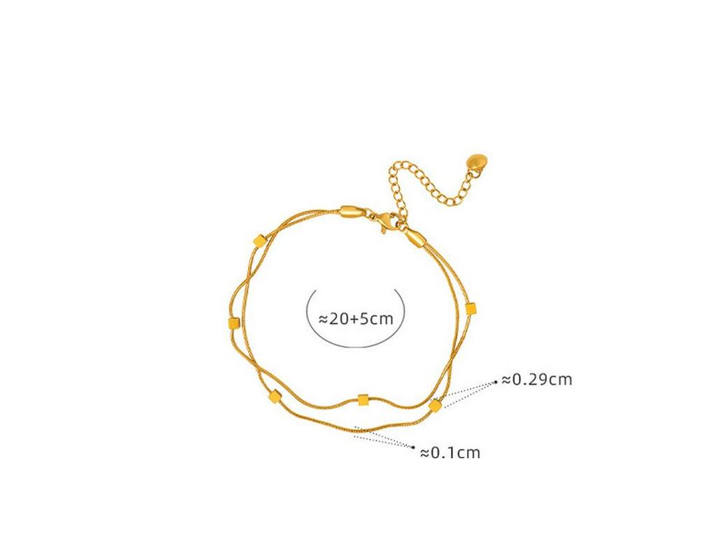 Elegant Non-Fading Anklet: Luxury Fashion for Women – Trendy, Dreamy Summer Foot Chain