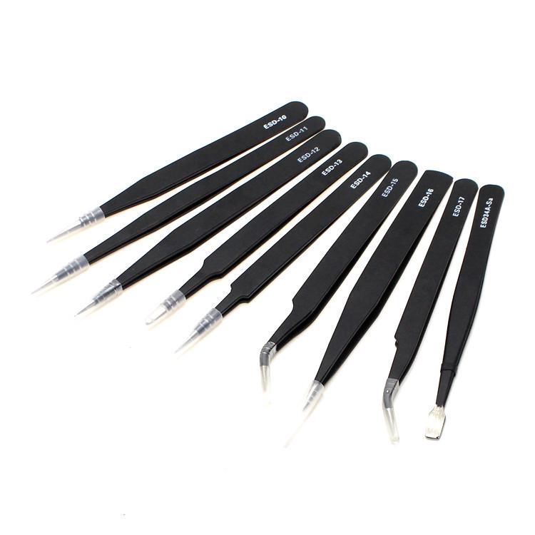 Canvas Bag, Stainless Steel Tweezers, ESD Anti-Static Curler & Telecom Repair Kit