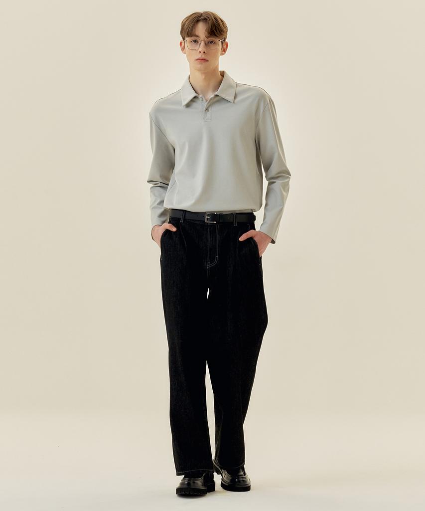 MINDBRIDGE [Supima] Collared T-Shirt - 2 Colors