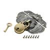 Antique Zinc Alloy Padlock and Hasp for Furniture and Boxes Lock for Jewellery Cases Wooden Storage and Chests