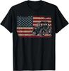 Tracteurs Agricoles Drapeau Américain Patriotique Cadeaux Agricoles Cadeau T-Shirt Unisexe
