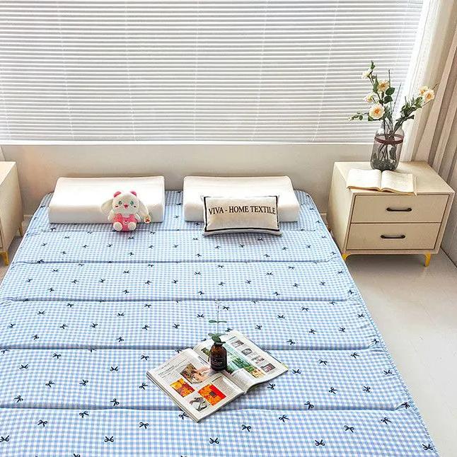 WTEMPO Soft Home Double-sided Bed Mattress Plaid Printed Thickened Single/Double Mattress Cushion Quilts Warm Winter Single Student Dormitory Mattress