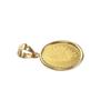 Speranza 24K Pure Gold Coin Pendant with Indian Eagle Simple Engraving & Design, 1/25oz, 18K,