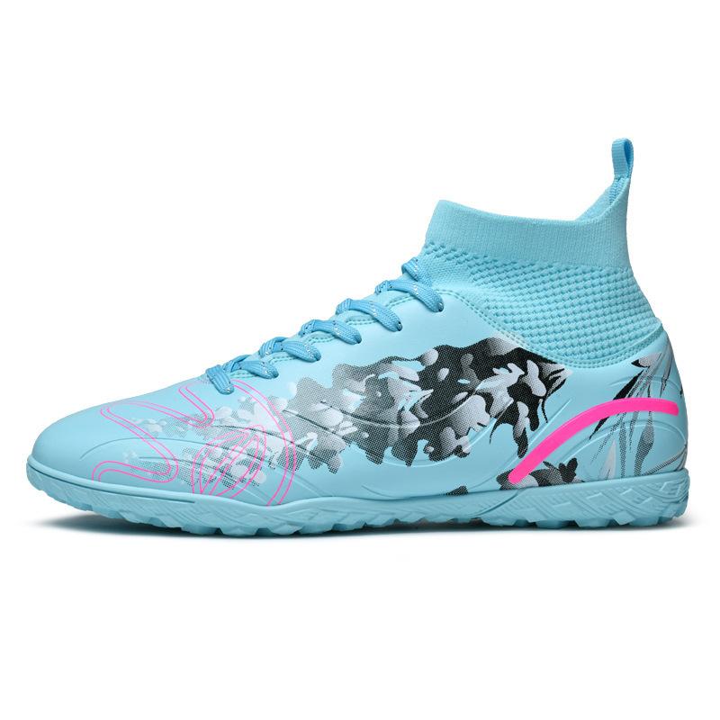 Large Size Football Shoes Broken Nails Boys and Girls Teenagers Students High Top Professional Game Training Sports Shoes