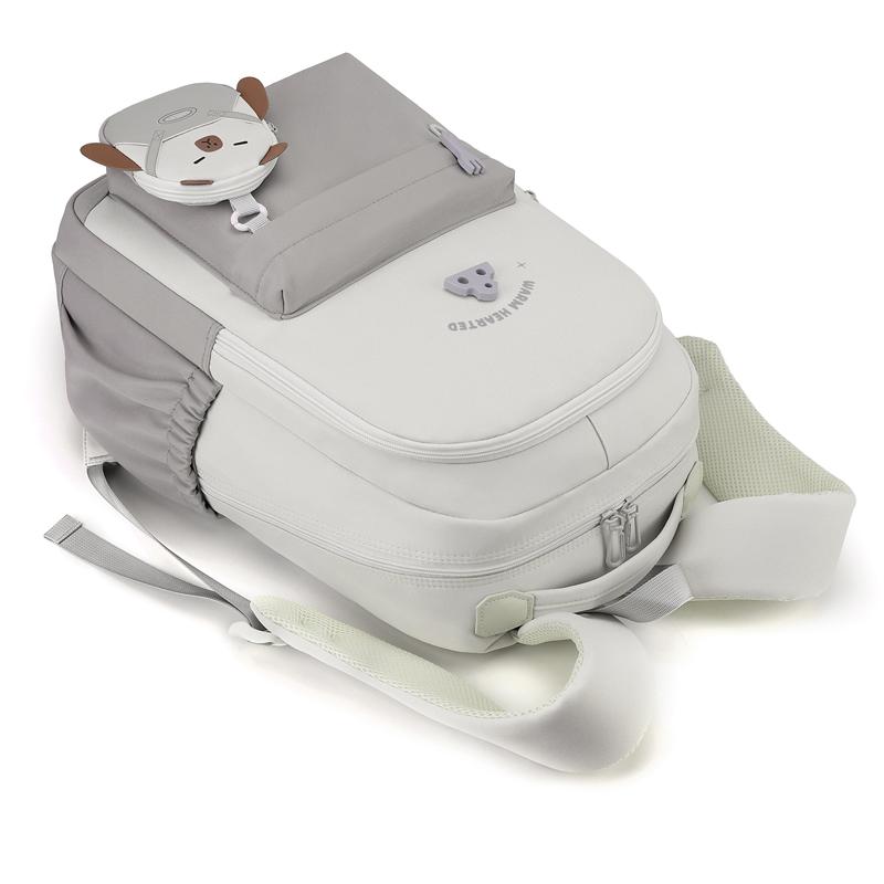 Schulranzen mit großer Kapazität für Studenten, Herren- und Damen-Rucksack mit Farbkontrast