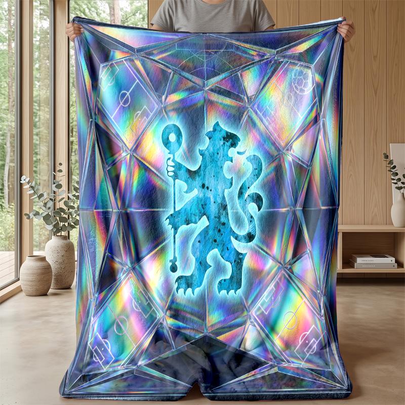 Chelsea FC Theme blanket Soft Flannel Blanket Plush Throw Blanket Cozy Sofa Bed Blanket for Home Decor