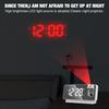 Multifunctional LED Digital Display Projection Alarm Clock 180° Rotation Time Projector Electronic Alarm USB Wake Up Desktop Clock Snooz Temperature