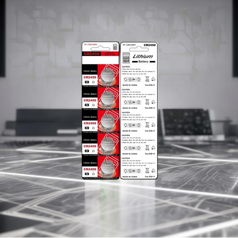 10/5Pcs CR2450 Button Cell Batteries High Performances 3V Power for Electronics Toys and Remote Controls Watches