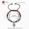 Women's Retro Fatima's Hand Evil Eye Bracelet with Crystal & Natural Stone