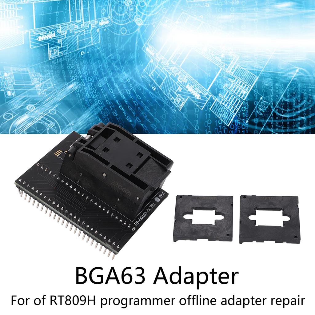 BGA63 Bounding Adapter Serial ICSP Interface Converter Socket Module for Programmer Repair