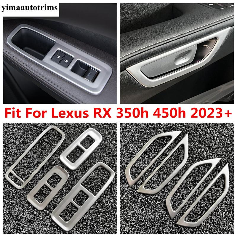 Inner Door Window Lift Switch Panel Handle Bowl Catch Frame Cover Trim Accessories Exterior For Lexus RX 350h 450h - 2025
