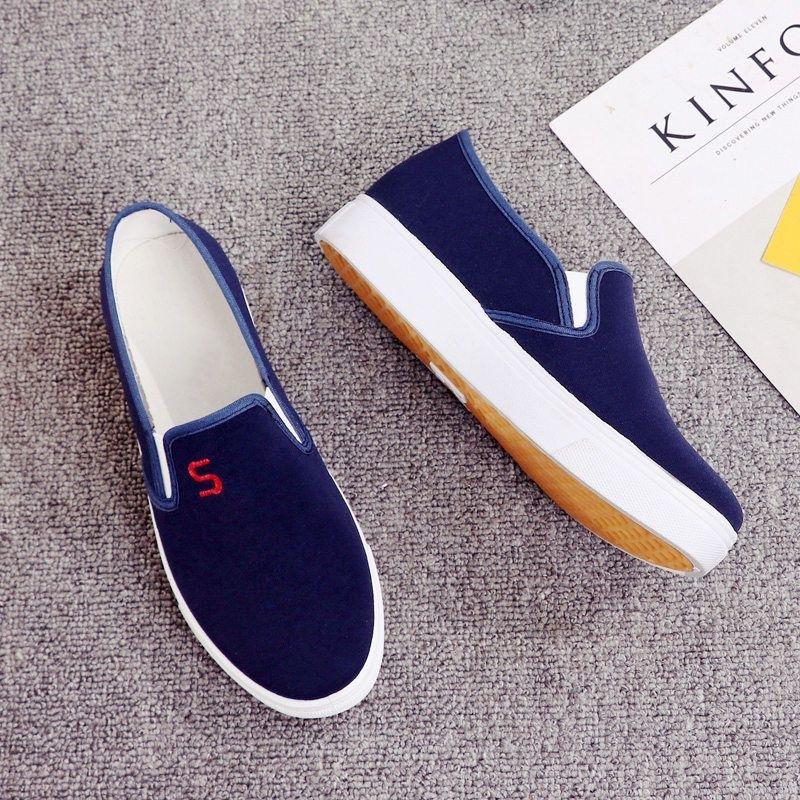 Cow Tendon Sole Spring Autumn Women's Shoes Cowboy Canvas Shoes Flat Bottom Casual Anti Slip Work Low Top Board Shoes Academy