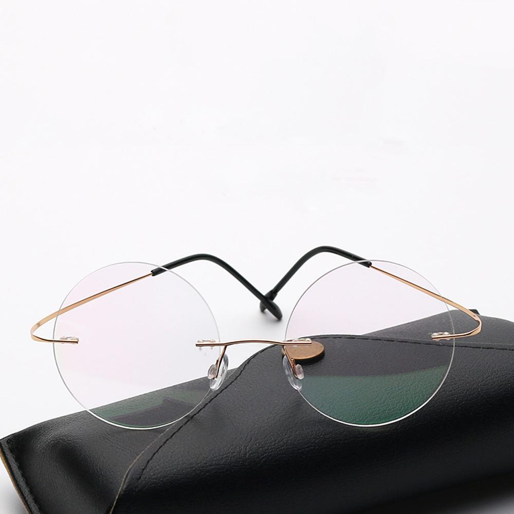 Ultralight Titanium Alloy Vintage Round Rimless See Near and Far Progressive Multifocal Reading Glasses +1 +1.5 +2 +2.5 +3 to +4