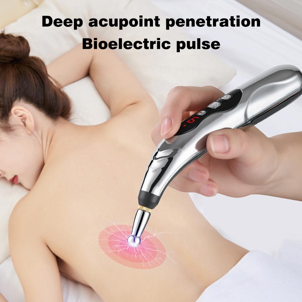 Biological Microelectric Pulse Pen Pain Relief Muscle Deep Tissue Massage Pen Muscle Stimulator Therapy Pen Self Massage Tools