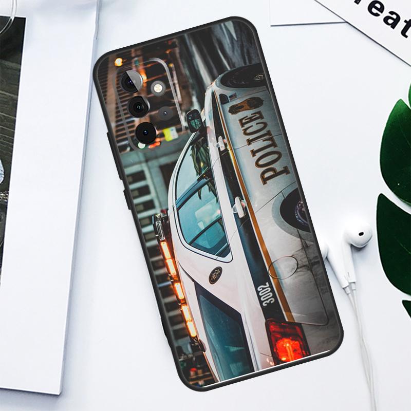 police car For Samsung Galaxy A34 A54 A14 A55 A35 A15 A53 A33 A13 A05 A06 A16 A22 A32 A52 Phone Case