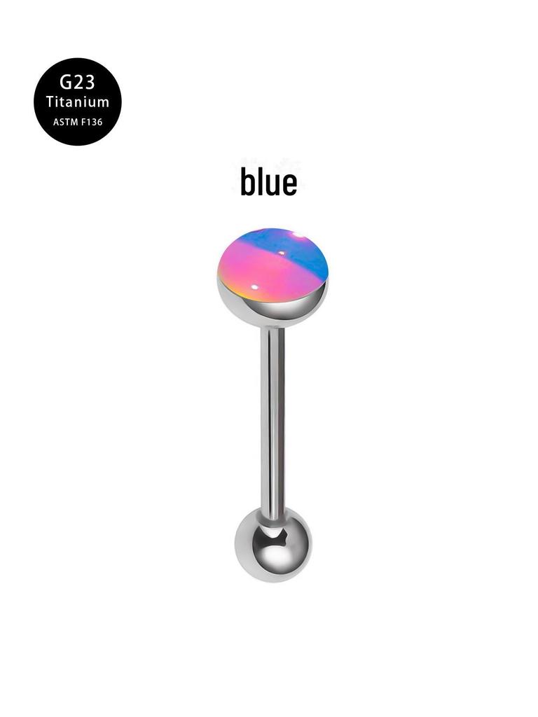 Titan 14G G23 Gerade Stange Ohrbrücke Piercing Schmuck - Phantomfarbe