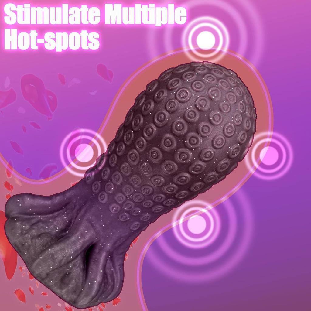Super Thick Octopus Tentacle Anal Plug  Silicone Shaped Anal Plug With Suction Cup  Dual-purpose Anal And Vaginal SM Sex Toy