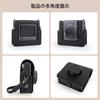 kinokoo Instax Wide Evo Case, Protective Bag for Fuji Instax Wide Evo, PU Leather with Adjustable Shoulder Strap and Storage Pocket (Black)