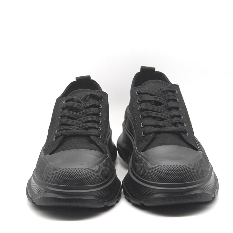 Frühling Neue Damenschuhe Schnürschuhe Sport und Freizeit Herrenschuhe Dicke Sohle Wasserdicht Plateau Weich Erhöht Canvas Flats